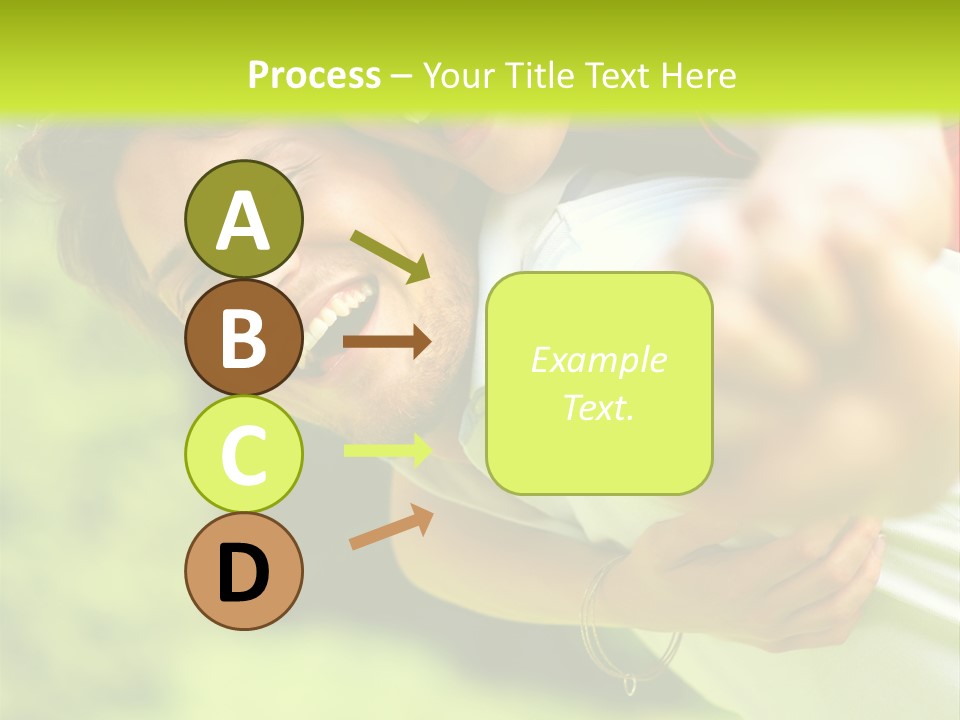 A Man Holding A Woman On His Back In A Field PowerPoint Template