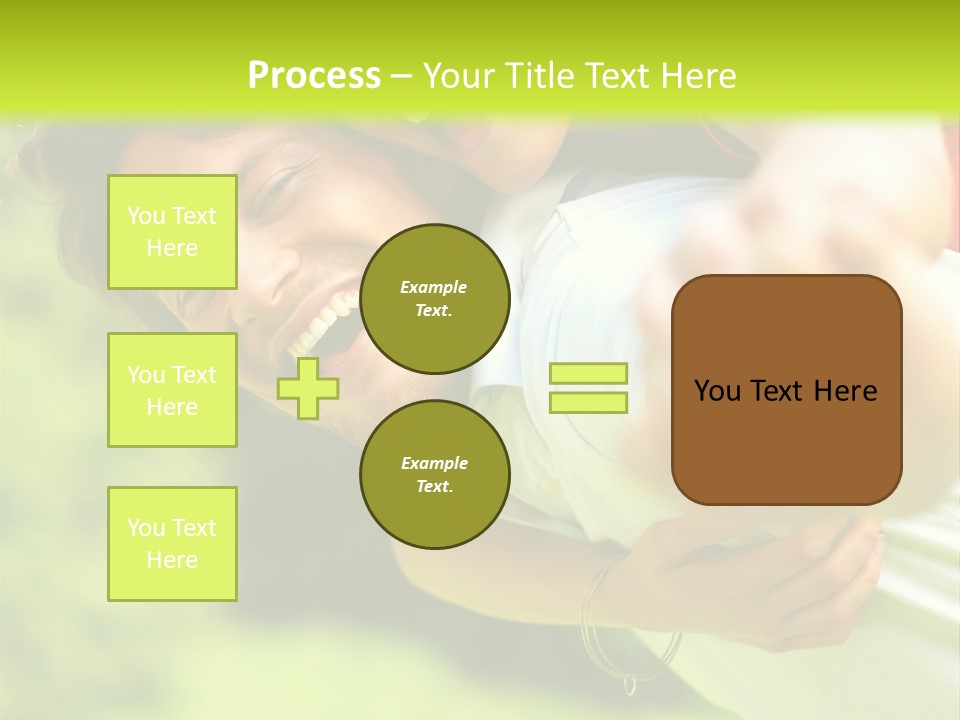 A Man Holding A Woman On His Back In A Field PowerPoint Template