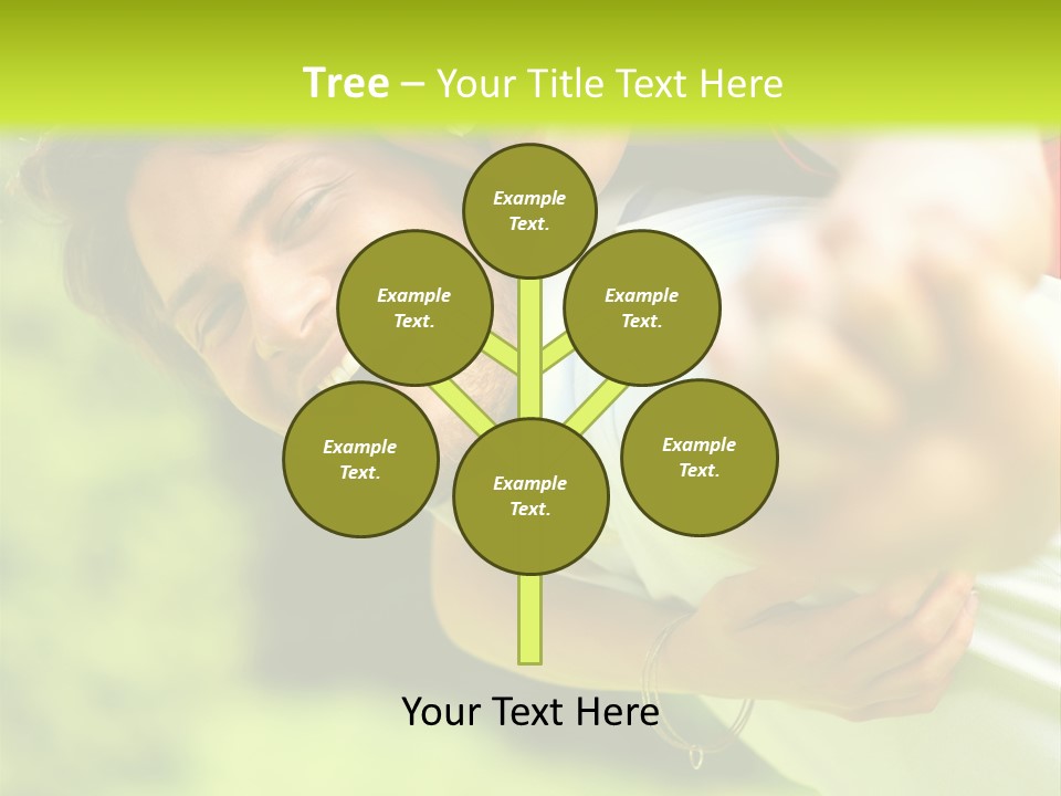 A Man Holding A Woman On His Back In A Field PowerPoint Template