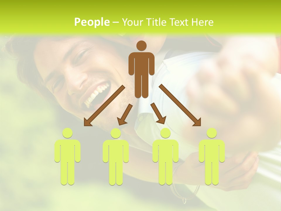 A Man Holding A Woman On His Back In A Field PowerPoint Template