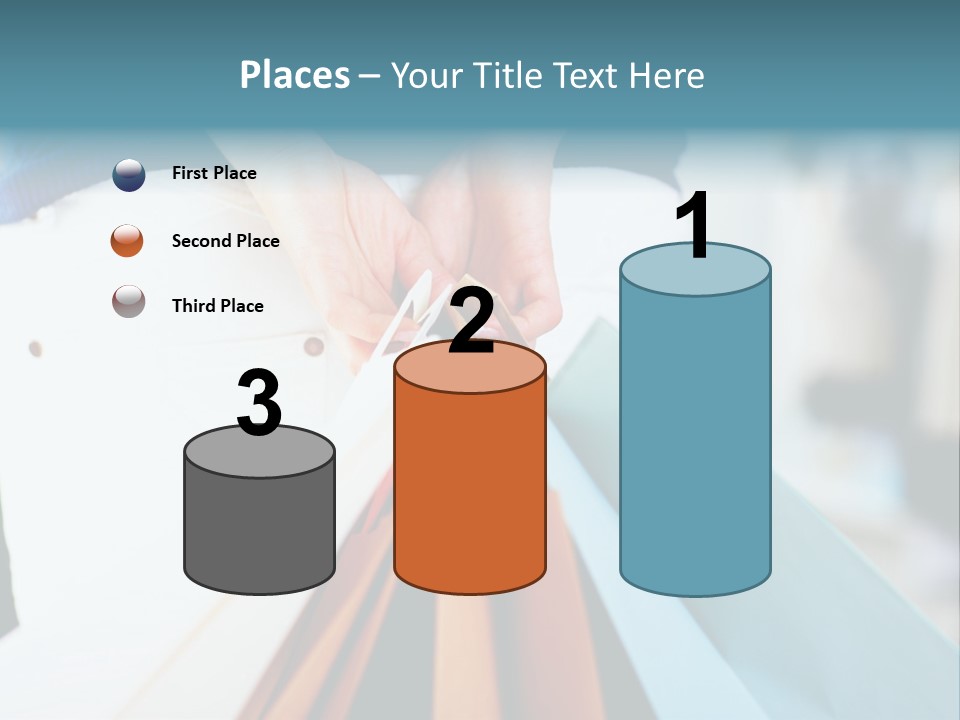 Asian Man Watching Stock Market Index PowerPoint Template