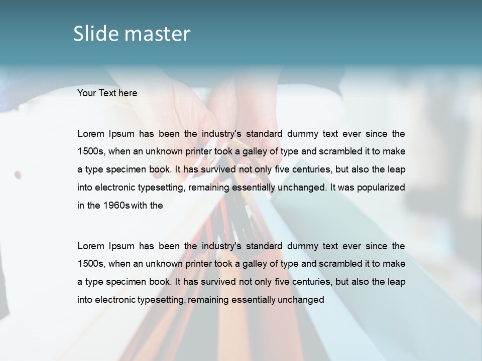 Asian Man Watching Stock Market Index PowerPoint Template