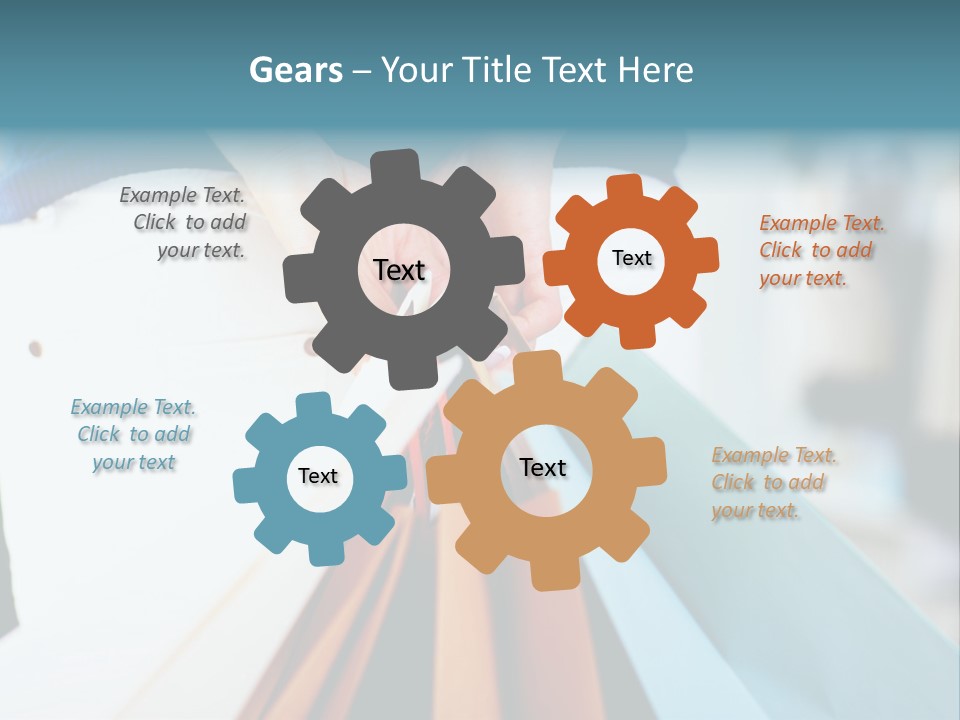 Asian Man Watching Stock Market Index PowerPoint Template