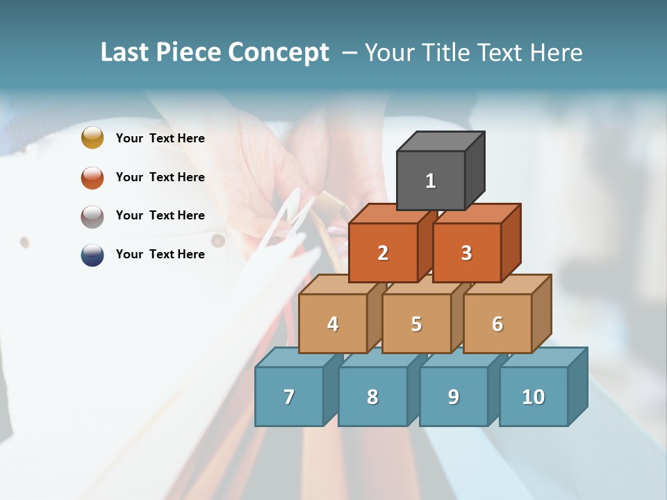 Asian Man Watching Stock Market Index PowerPoint Template
