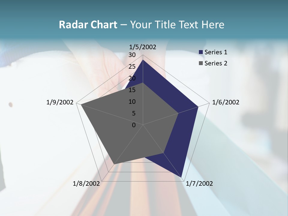 Asian Man Watching Stock Market Index PowerPoint Template