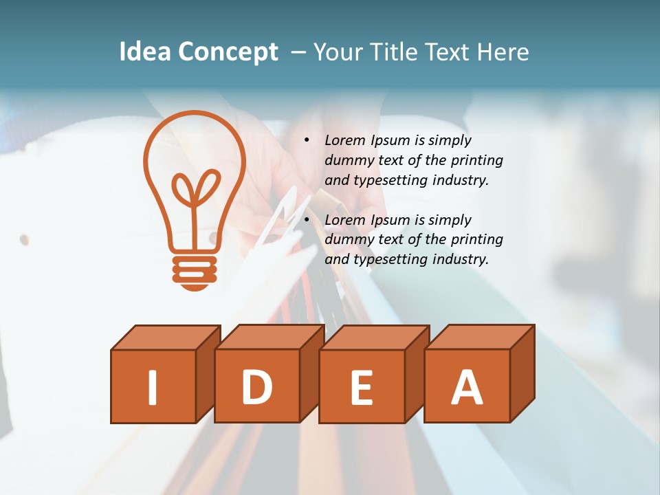 Asian Man Watching Stock Market Index PowerPoint Template