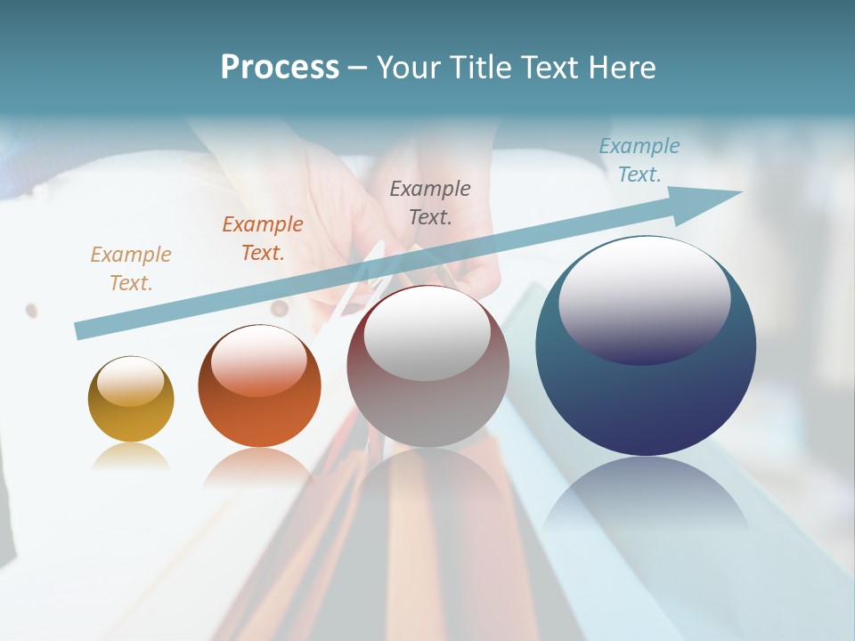 Asian Man Watching Stock Market Index PowerPoint Template