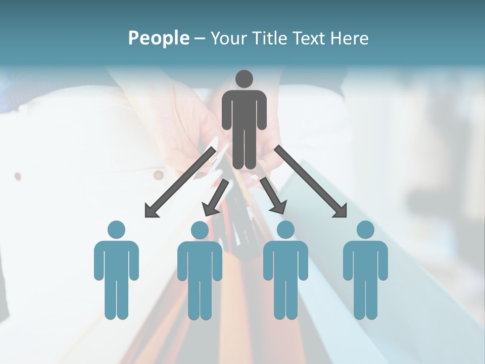 Asian Man Watching Stock Market Index PowerPoint Template