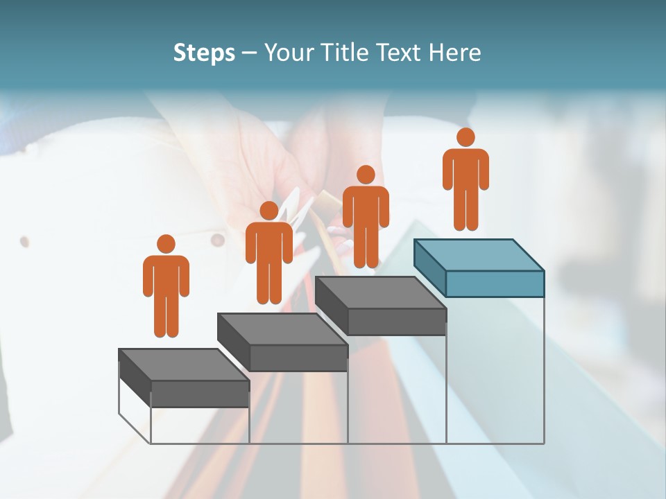 Asian Man Watching Stock Market Index PowerPoint Template