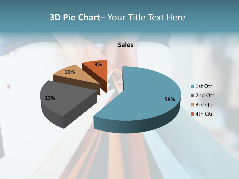 Asian Man Watching Stock Market Index PowerPoint Template