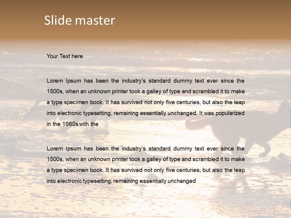 Running Dogs PowerPoint Template