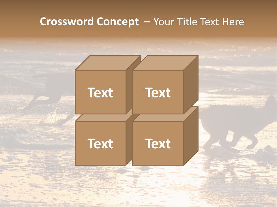 Running Dogs PowerPoint Template