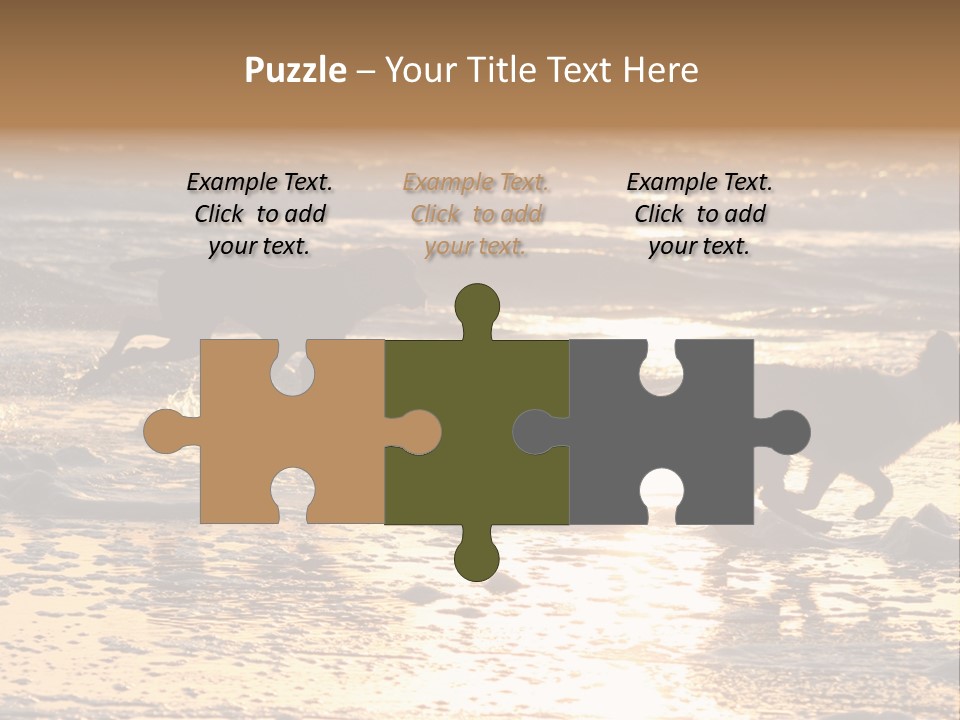 Running Dogs PowerPoint Template