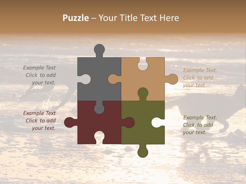 Running Dogs PowerPoint Template