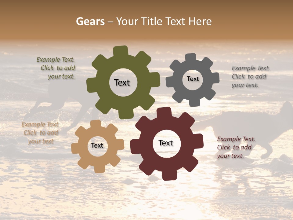 Running Dogs PowerPoint Template