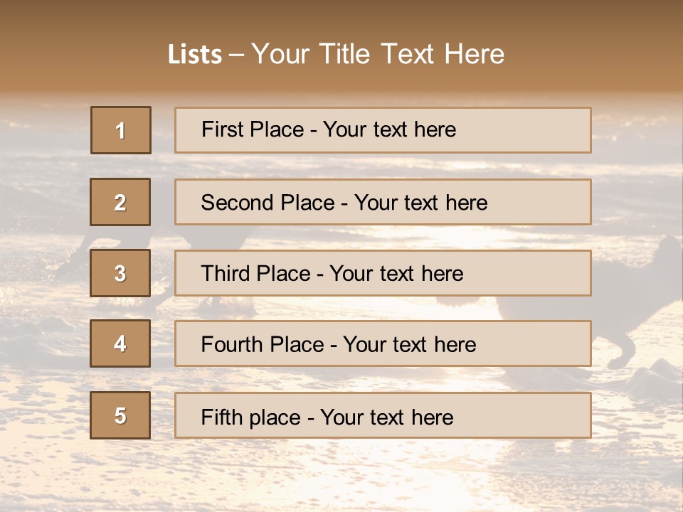 Running Dogs PowerPoint Template