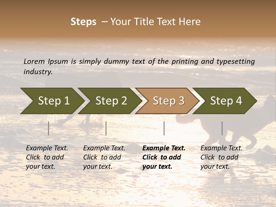 Running Dogs PowerPoint Template