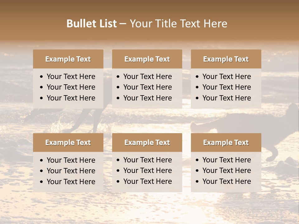 Running Dogs PowerPoint Template