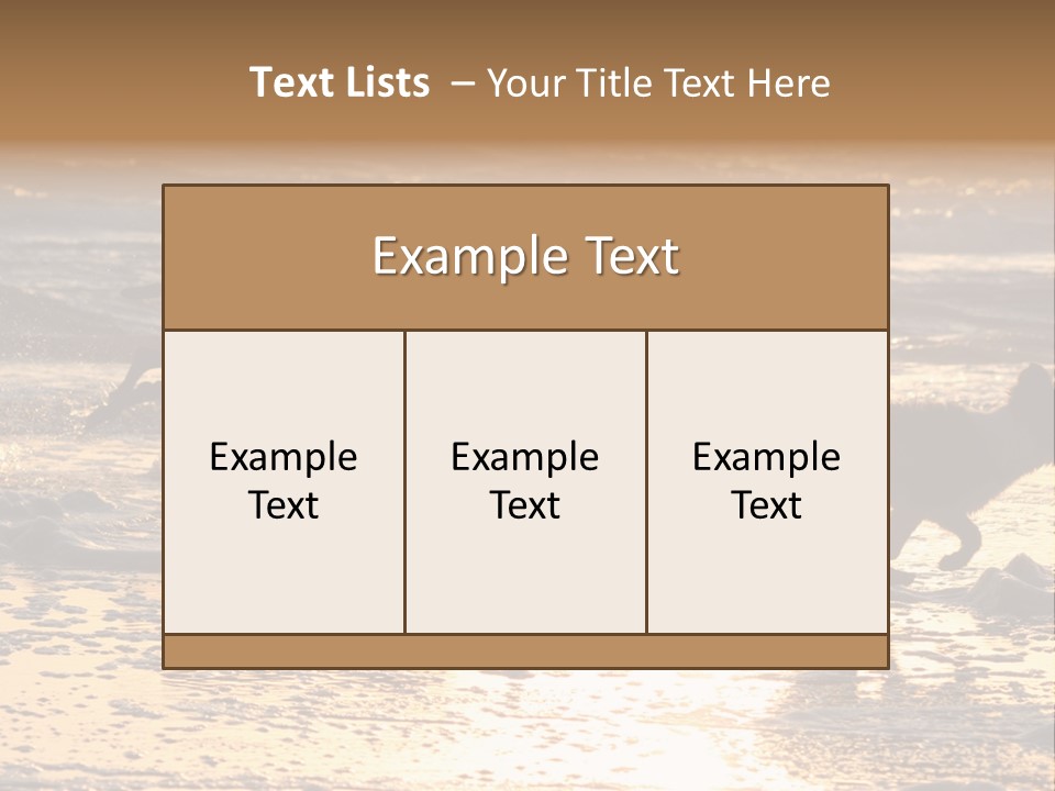 Running Dogs PowerPoint Template