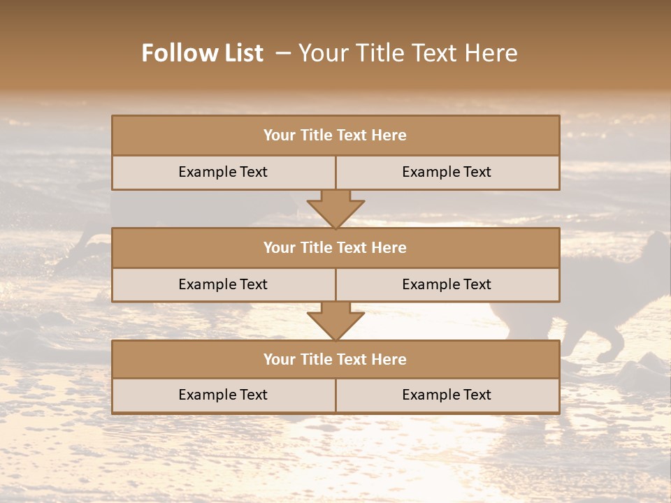Running Dogs PowerPoint Template