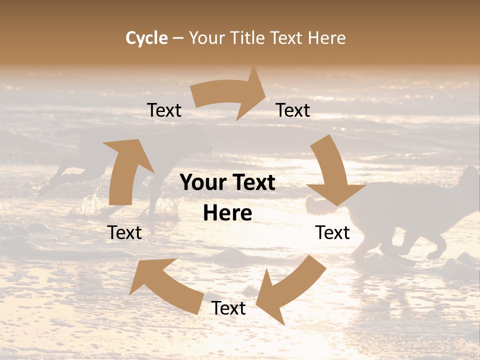 Running Dogs PowerPoint Template