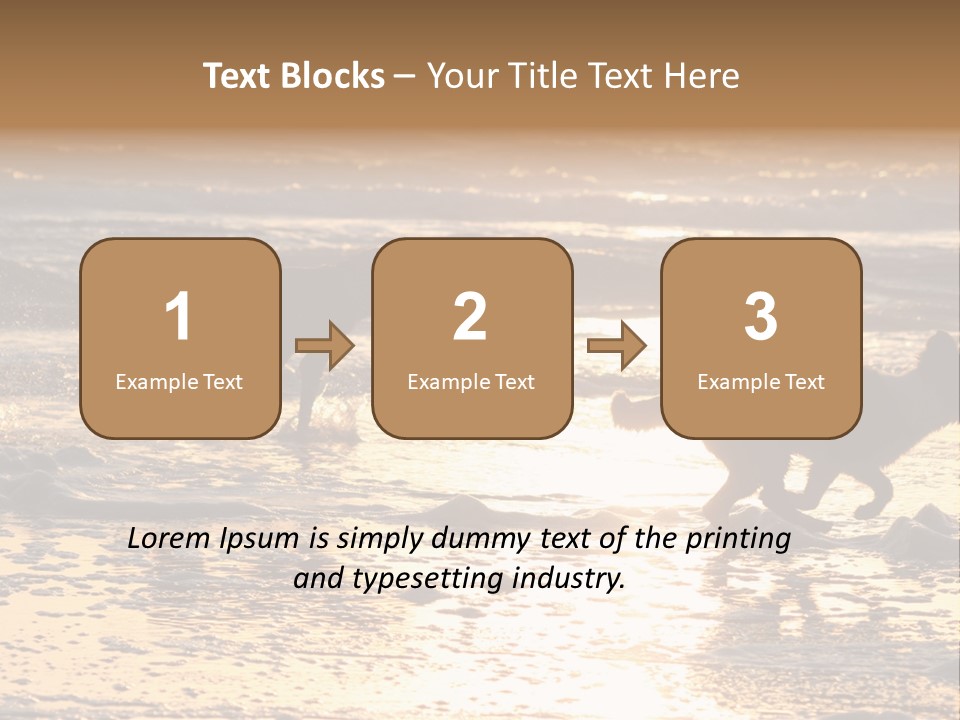 Running Dogs PowerPoint Template