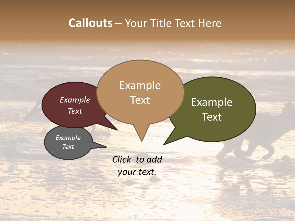 Running Dogs PowerPoint Template