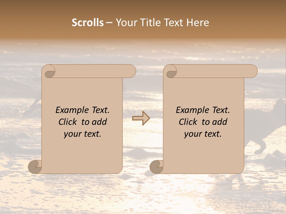 Running Dogs PowerPoint Template