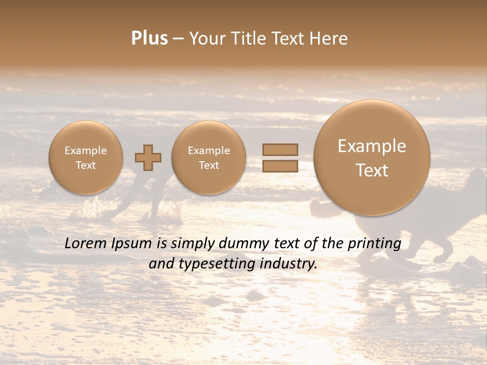 Running Dogs PowerPoint Template