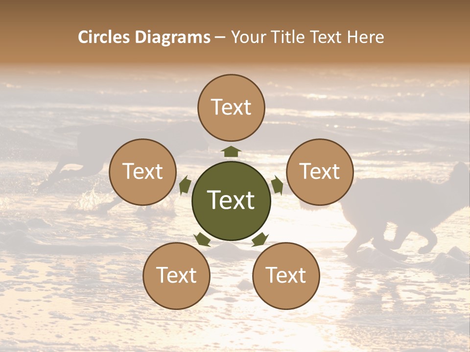 Running Dogs PowerPoint Template