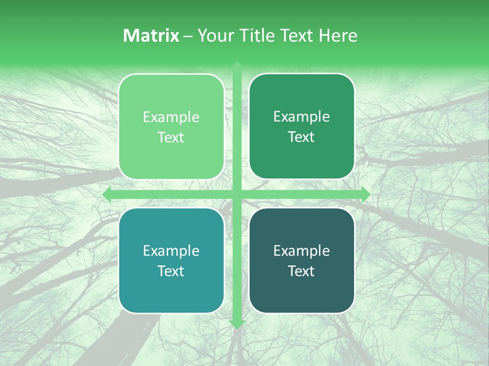 Looking Up At The Sky PowerPoint Template