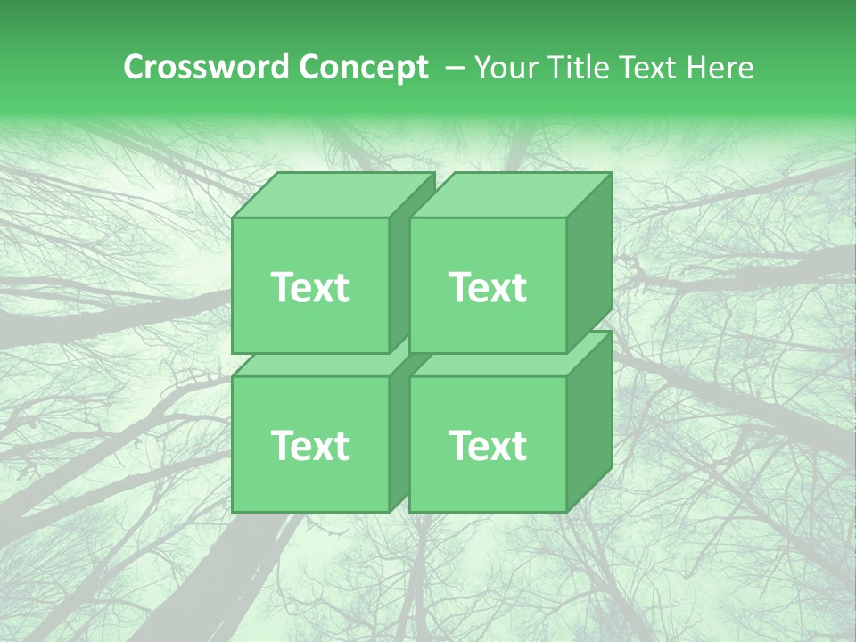 Looking Up At The Sky PowerPoint Template