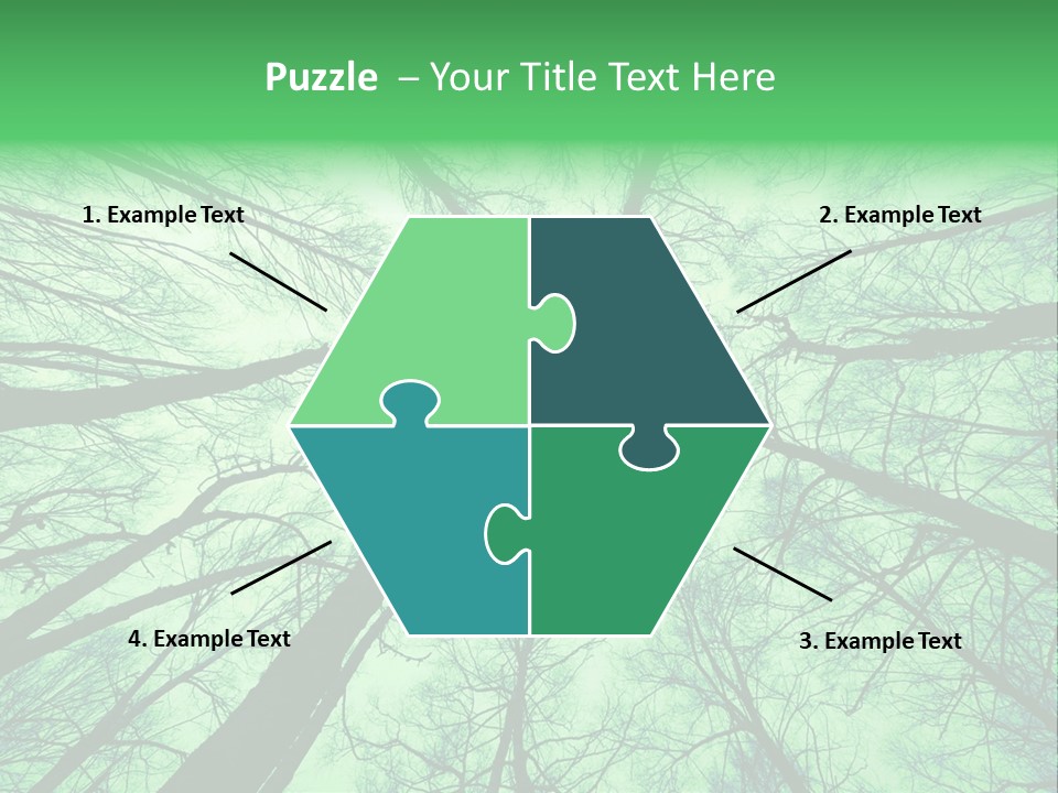 Looking Up At The Sky PowerPoint Template