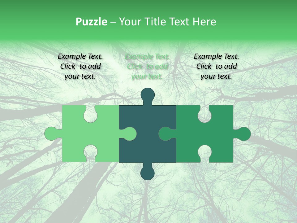 Looking Up At The Sky PowerPoint Template