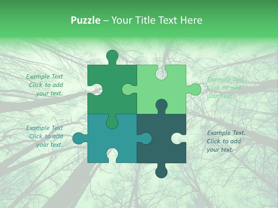 Looking Up At The Sky PowerPoint Template