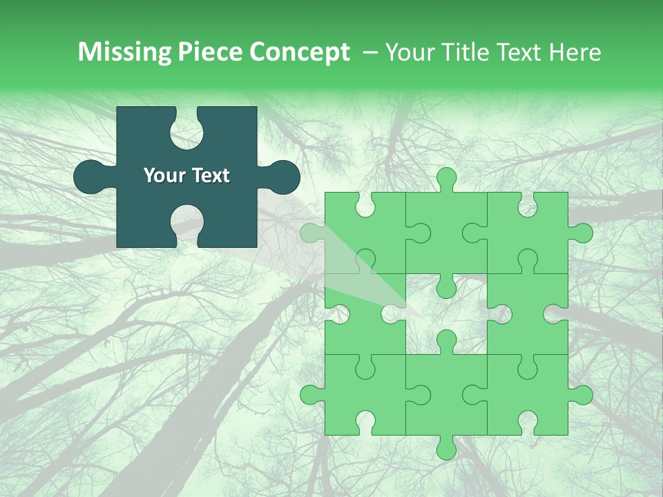 Looking Up At The Sky PowerPoint Template