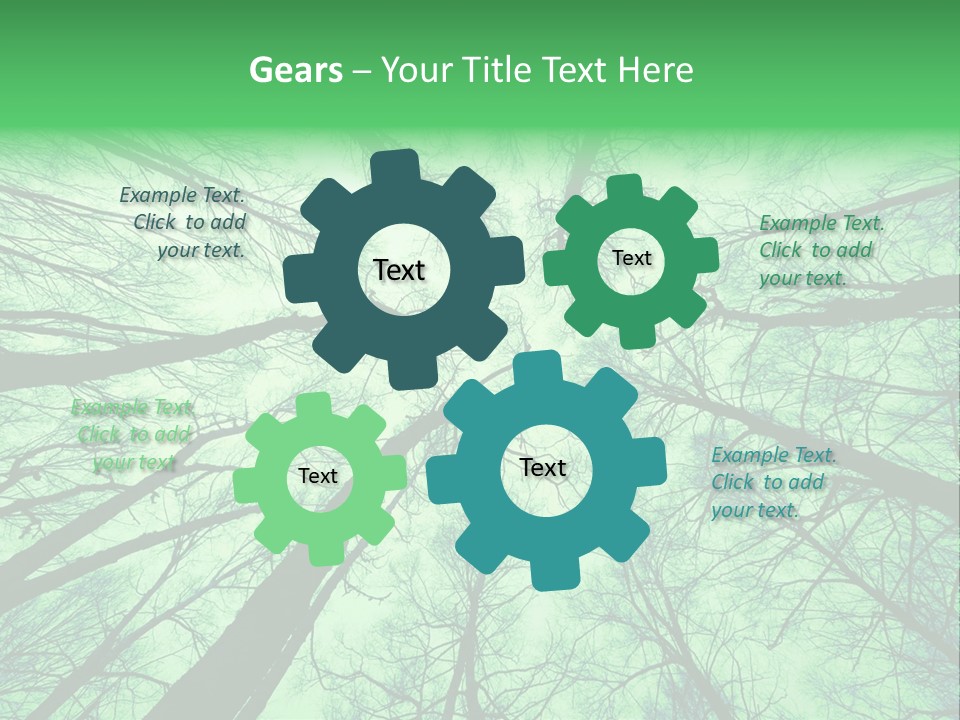 Looking Up At The Sky PowerPoint Template