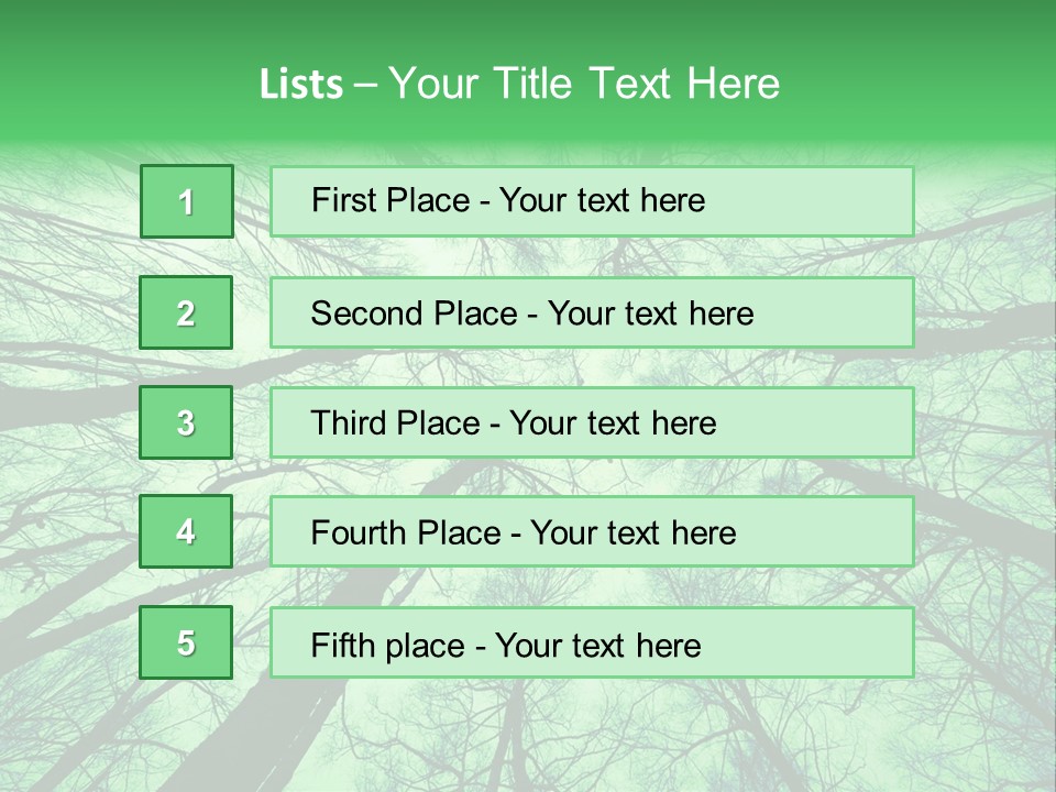 Looking Up At The Sky PowerPoint Template