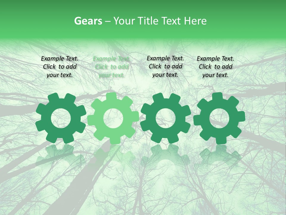 Looking Up At The Sky PowerPoint Template