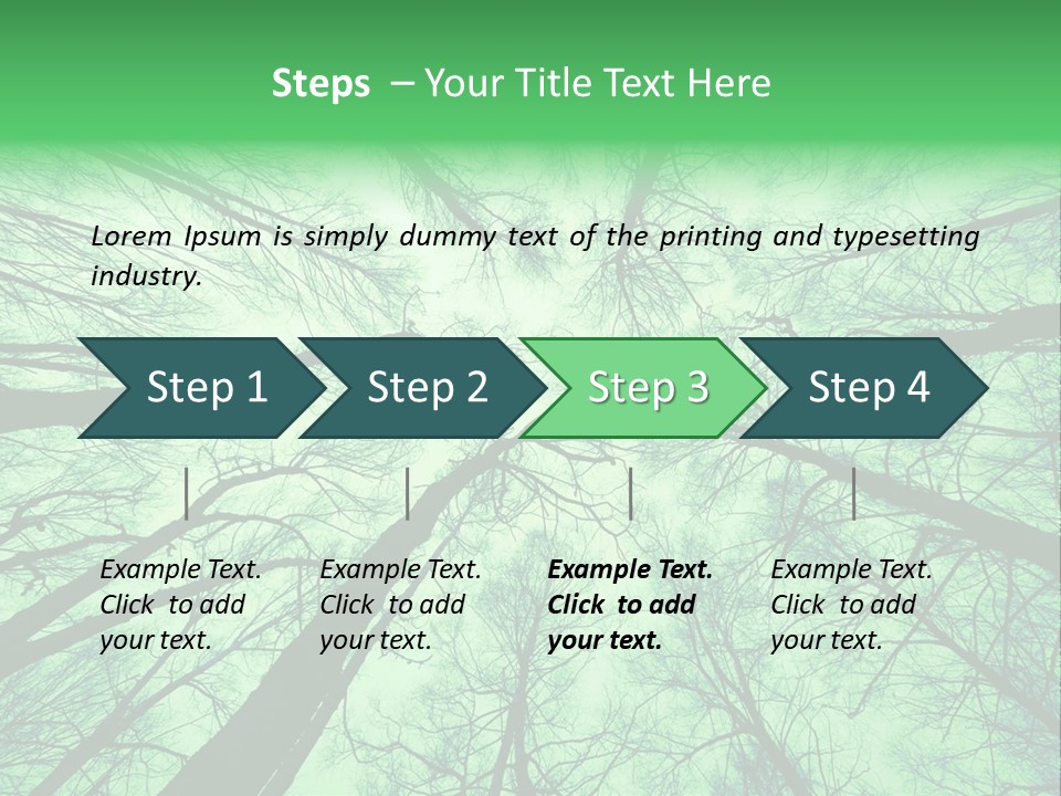 Looking Up At The Sky PowerPoint Template