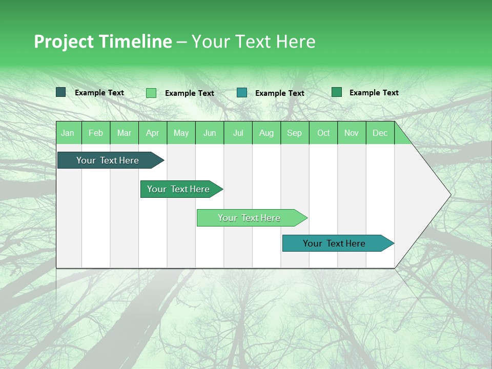 Looking Up At The Sky PowerPoint Template