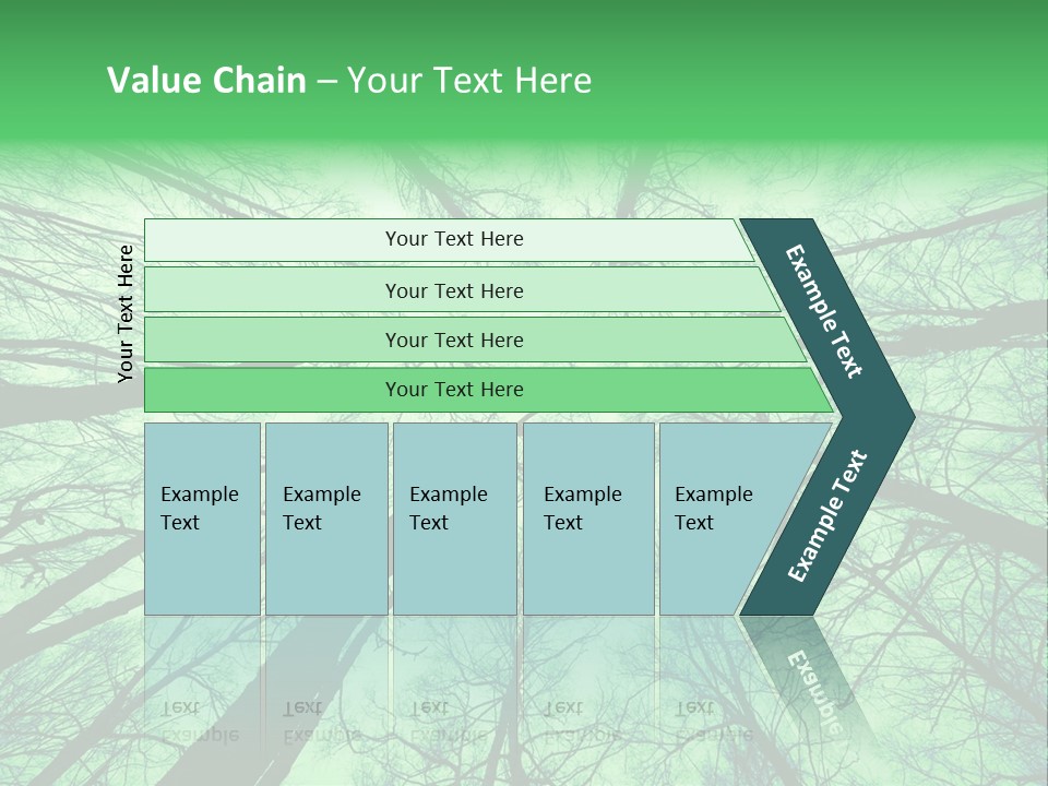 Looking Up At The Sky PowerPoint Template