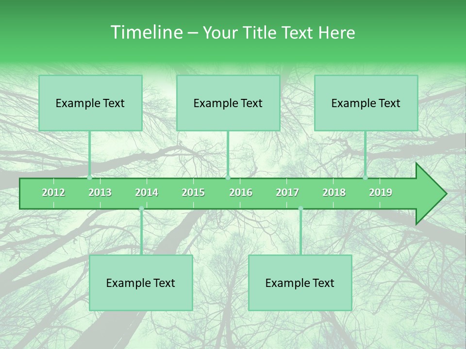 Looking Up At The Sky PowerPoint Template
