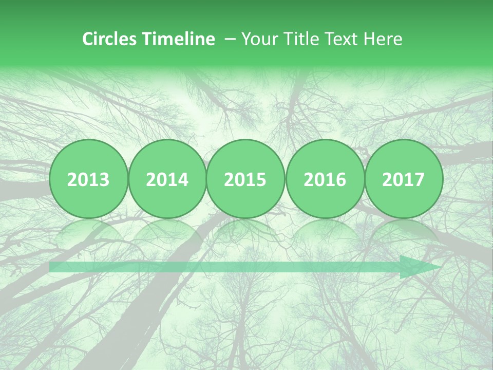 Looking Up At The Sky PowerPoint Template