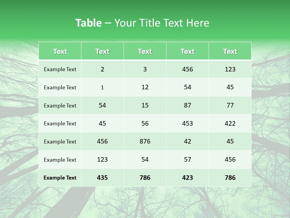 Looking Up At The Sky PowerPoint Template
