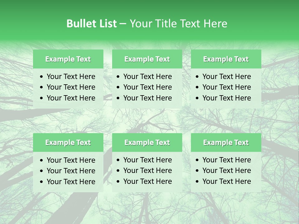 Looking Up At The Sky PowerPoint Template