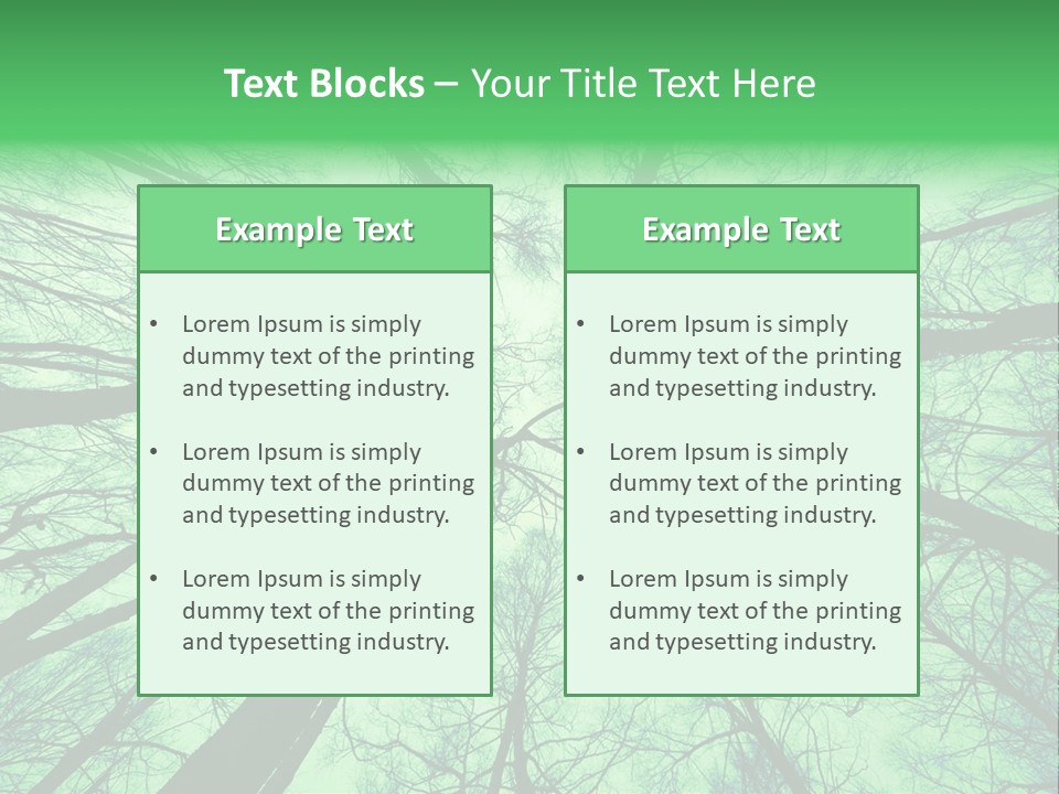 Looking Up At The Sky PowerPoint Template