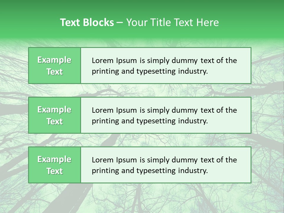 Looking Up At The Sky PowerPoint Template