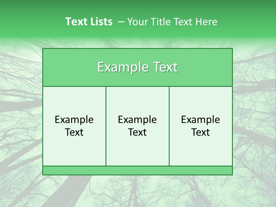 Looking Up At The Sky PowerPoint Template