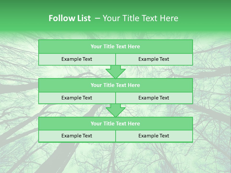 Looking Up At The Sky PowerPoint Template